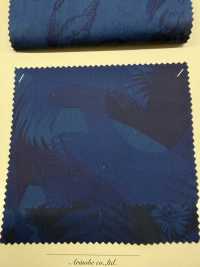 A-1572 Indigo-Druck Mit Naturmotiv[Textilgewebe] ARINOBE Unterfoto