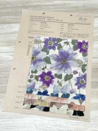 850558 Leinenähnlicher Slawischer Salon De Fleur Clematis[Textilgewebe] VANCET Unterfoto