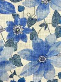 850558 Leinenähnlicher Slawischer Salon De Fleur Clematis[Textilgewebe] VANCET Unterfoto