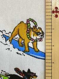 850599 Stilvoller Pop Aus Breitgewebe: Surfende Hunde[Textilgewebe] VANCET Unterfoto
