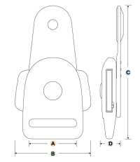 IB-KT YKK IB-KT Seitenverschluss-Typ[Schnallen Und Ring] YKK Unterfoto