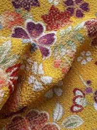 KKP2338-D-HNCRS Futako Chirimen Blumen-Chirashi[Textilgewebe] Uni Textile(Komon Studio) Unterfoto