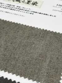 HK7071BW Musashino Sumizome Baumwoll-Hanf-Oxford, Schwarz Gefärbt, OW[Textilgewebe] KOYAMA Unterfoto