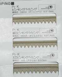 A-8400-PKK A-8400 Techcross II Pinking Piping[Bandbandschnur] STAR BRAND (Hoshika) Unterfoto