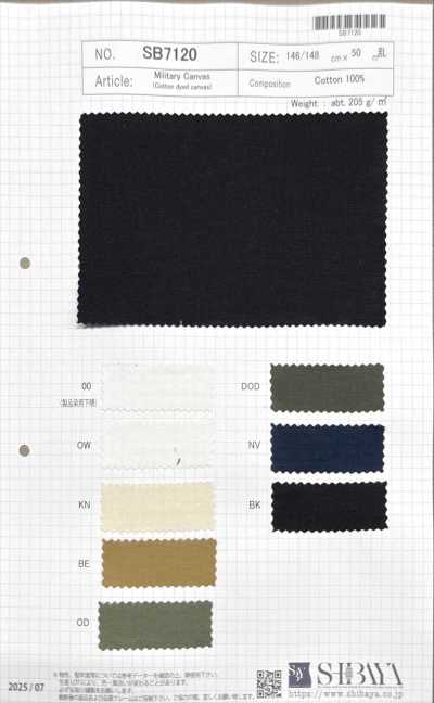 SB7120 Militär-Canvas