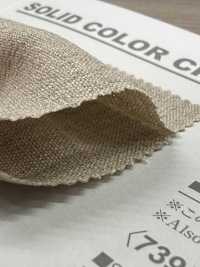 B7395Z Leinenähnlicher Lino Chambray Stretch Halbfalt[Textilgewebe] VANCET Unterfoto