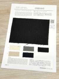 OM9305 Leinen X Baumwolle, Noilseide, Genarbter Köper[Textilgewebe] Oharayaseni Unterfoto