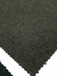 OM9267 Klassisches Fischgrät-Fleece Aus Baumwolle Und Recycelter Wolle[Textilgewebe] Oharayaseni Unterfoto