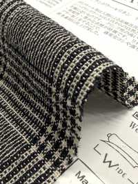 OEA42365 Highland Wool Linen Houndstooth & Glen Check[Textilgewebe] Oharayaseni Unterfoto