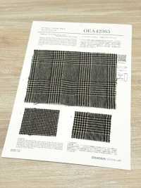 OEA42365 Highland Wool Linen Houndstooth & Glen Check[Textilgewebe] Oharayaseni Unterfoto