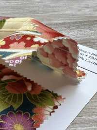 AP62902 Bunter, Goldbedruckter Satin (Runde Rolle)[Textilgewebe] COSMO TEXTILE Unterfoto