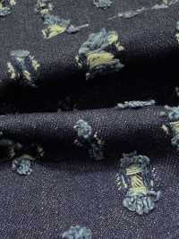 WALA-30ID Waracut Denim Mit Zufälligem Quadratmuster[Textilgewebe] DUCK TEXTILE Unterfoto