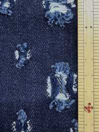 WALA-30ID Waracut Denim Mit Zufälligem Quadratmuster[Textilgewebe] DUCK TEXTILE Unterfoto