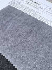 SBY40KS L1/40 Leinen-Canvas, Kohlegefärbt & Persimmonfarben[Textilgewebe] SHIBAYA Unterfoto