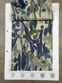 8026-1790-2 Botanischer Kunstdruck Auf Leinenwebstuhl[Textilgewebe] HOKKOH Unterfoto