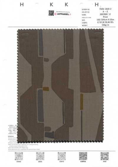 7026-1820-2 30CRW Viyella Geometrisch