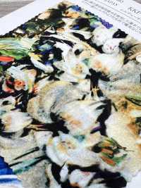 KKP8032-58D-BK-464 Seidiger Tau-Satin, Breite Ausführung[Textilgewebe] Uni Textile(Komon Studio) Unterfoto