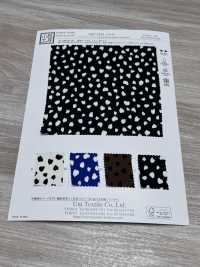 KKP9144-36 Stretch-Hammersatin Blütenpunkt[Textilien / Stoffe] Uni Textile (Komon Kobo) Weitere Fotos