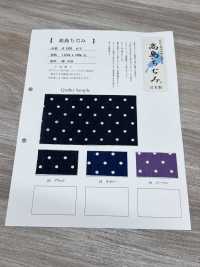 1930-DOT Takashima Chijimi Stoff, Polka Dot Muster[Textilgewebe] Unterfoto