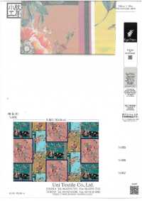 KKT8031-58-RI Seidiger Tau-Satin[Textilgewebe] Uni Textile(Komon Studio) Unterfoto