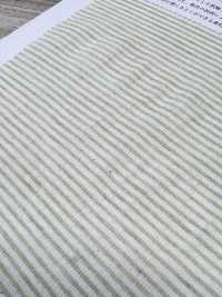 KYC443-2 Garngefärbter, Leinengefärbter Piqué-Horizontalstreifen-Takashima-Crêpe[Textilgewebe] Uni Textile(Komon Studio) Unterfoto