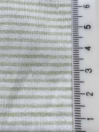 KYC443-2 Garngefärbter, Leinengefärbter Piqué-Horizontalstreifen-Takashima-Crêpe[Textilgewebe] Uni Textile(Komon Studio) Unterfoto