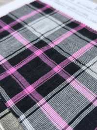 KYC921-C-2 Baumwoll-Tencel-Garn Gefärbte Kräuselung[Textilgewebe] Uni Textile(Komon Studio) Unterfoto