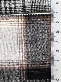 59992 C/L Netty Slub Ecru Check & Stripe[Textilgewebe] VANCET Unterfoto