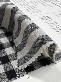 59992 C/L Netty Slub Ecru Check & Stripe[Textilgewebe] VANCET Unterfoto