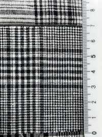 59992 C/L Netty Slub Ecru Check & Stripe[Textilgewebe] VANCET Unterfoto