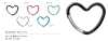 AL CARABINER-HEART Aluminium-Karabiner Herz