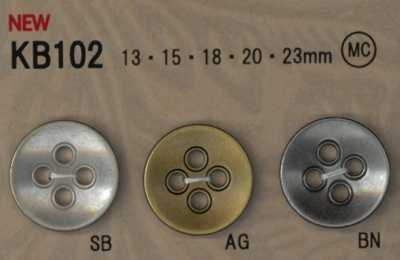 KB102 Metallknopf im Vintage-Stil