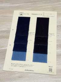 INDIGO1427 Einzelsträngige Schwarze Sashiko-Stickerei[Textilgewebe] Fujikinbai Unterfoto