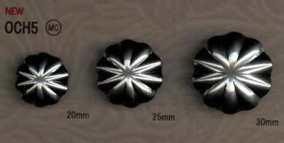 OCH5 Blumen-Concho-Button