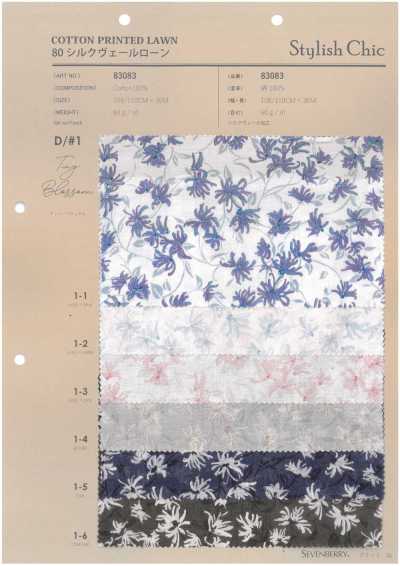 83083 80 Seidenvoile-Batist SC Kleine Blüte