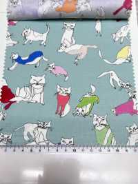 SHU-110-2 60 Rasen-Tintenstrahl-PT-Katzen[Textilgewebe] HOKKOH Unterfoto