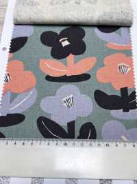 1027-700-1 Leinen-Canvas, Kika-Blume[Textilgewebe] HOKKOH Unterfoto