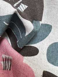1027-700-1 Leinen-Canvas, Kika-Blume[Textilgewebe] HOKKOH Unterfoto