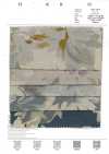 7027-710-4 CL-Bettlakenstoff Große Blumen im Aquarellstil