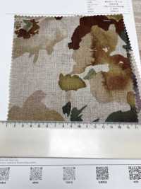 7027-720-1 100 Leinenwebstuhl-Aquarell-Großblumen[Textilgewebe] HOKKOH Unterfoto