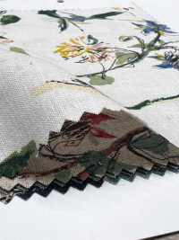 4027-790-1 Leinenstoff Mit Webart-Touch Und Blumenmuster[Textilgewebe] HOKKOH Unterfoto