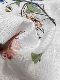 4027-790-1 Leinenstoff Mit Webart-Touch Und Blumenmuster[Textilgewebe] HOKKOH Unterfoto