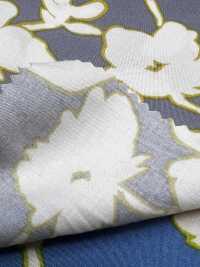 7027-810-1 CR Satin Blumenmuster Mit Streifen[Textilgewebe] HOKKOH Unterfoto