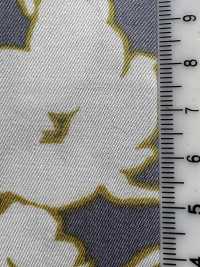 7027-810-1 CR Satin Blumenmuster Mit Streifen[Textilgewebe] HOKKOH Unterfoto