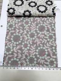4027-848-1 Baumwoll-Batist-Stickerei Mit Pompon-Blumenspitze[Textilien / Stoffe] HOKKOH Weitere Fotos