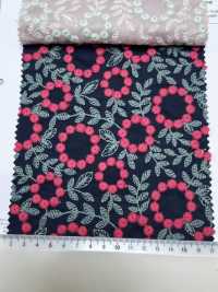 4027-848-1 Baumwoll-Batist-Stickerei Mit Pompon-Blumenspitze[Textilien / Stoffe] HOKKOH Weitere Fotos
