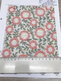 4027-848-1 Baumwoll-Batist-Stickerei Mit Pompon-Blumenspitze[Textilien / Stoffe] HOKKOH Weitere Fotos
