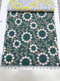 4027-848-1 Baumwoll-Batist-Stickerei Mit Pompon-Blumenspitze[Textilien / Stoffe] HOKKOH Weitere Fotos