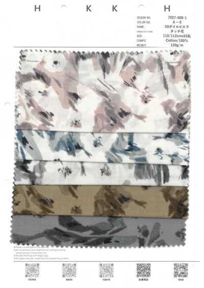 7027-500-1 50 Voile Viyella Touch Blumen