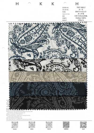 7027-500-2 50 Voile Viyella monochromes Paisley